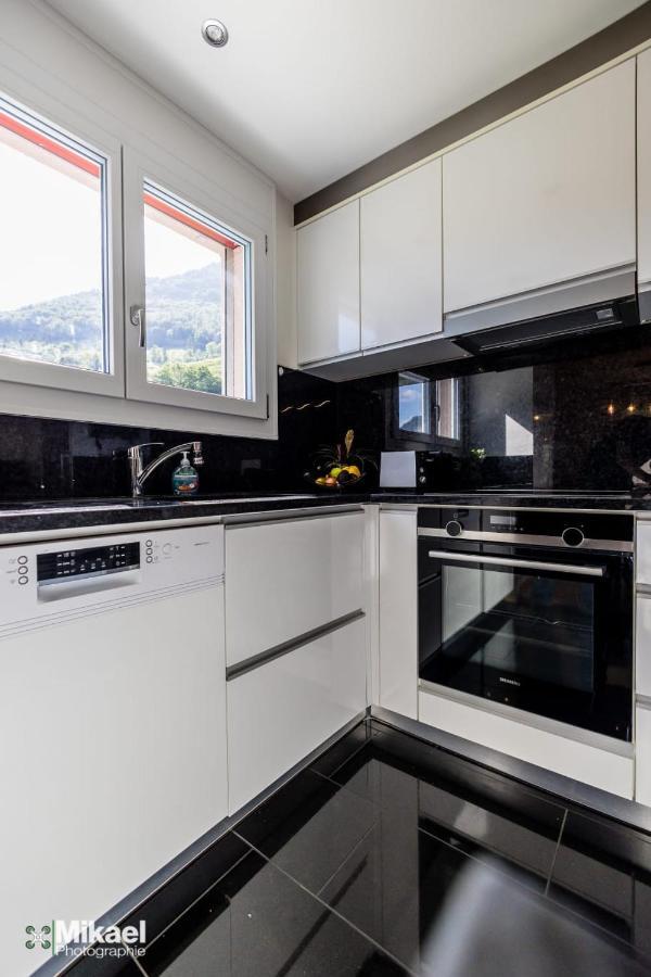 Gruyere Alpes Appartement 3 Chambres Bbq Parking Neirivue Eksteriør bilde
