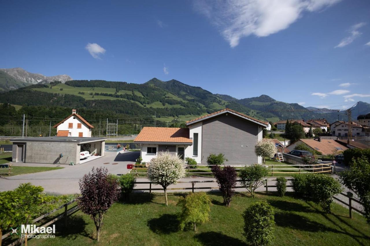 Gruyere Alpes Appartement 3 Chambres Bbq Parking Neirivue Eksteriør bilde