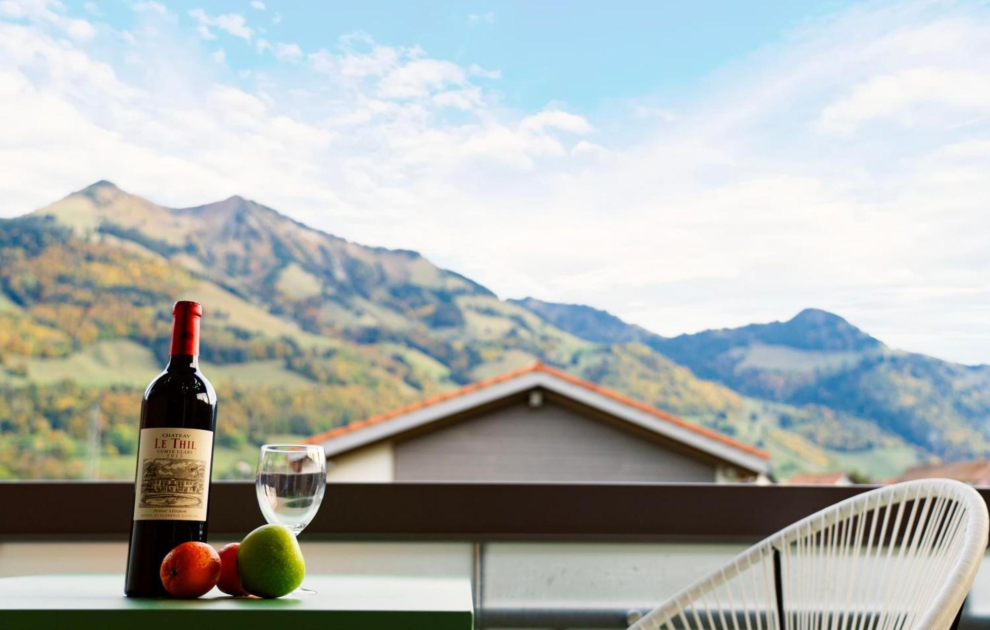 Gruyere Alpes Appartement 3 Chambres Bbq Parking Neirivue Eksteriør bilde