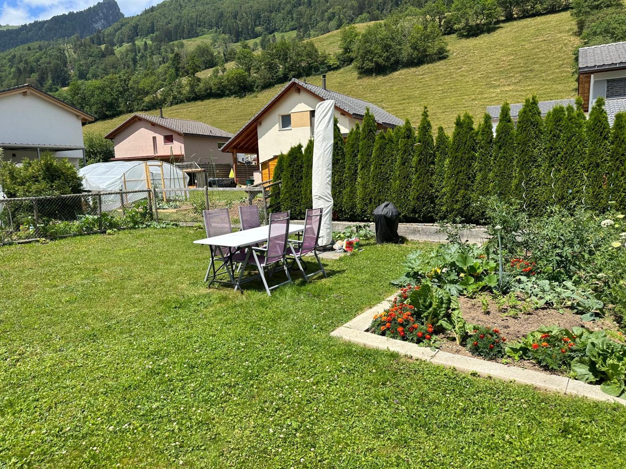 Gruyere Alpes Appartement 3 Chambres Bbq Parking Neirivue Eksteriør bilde