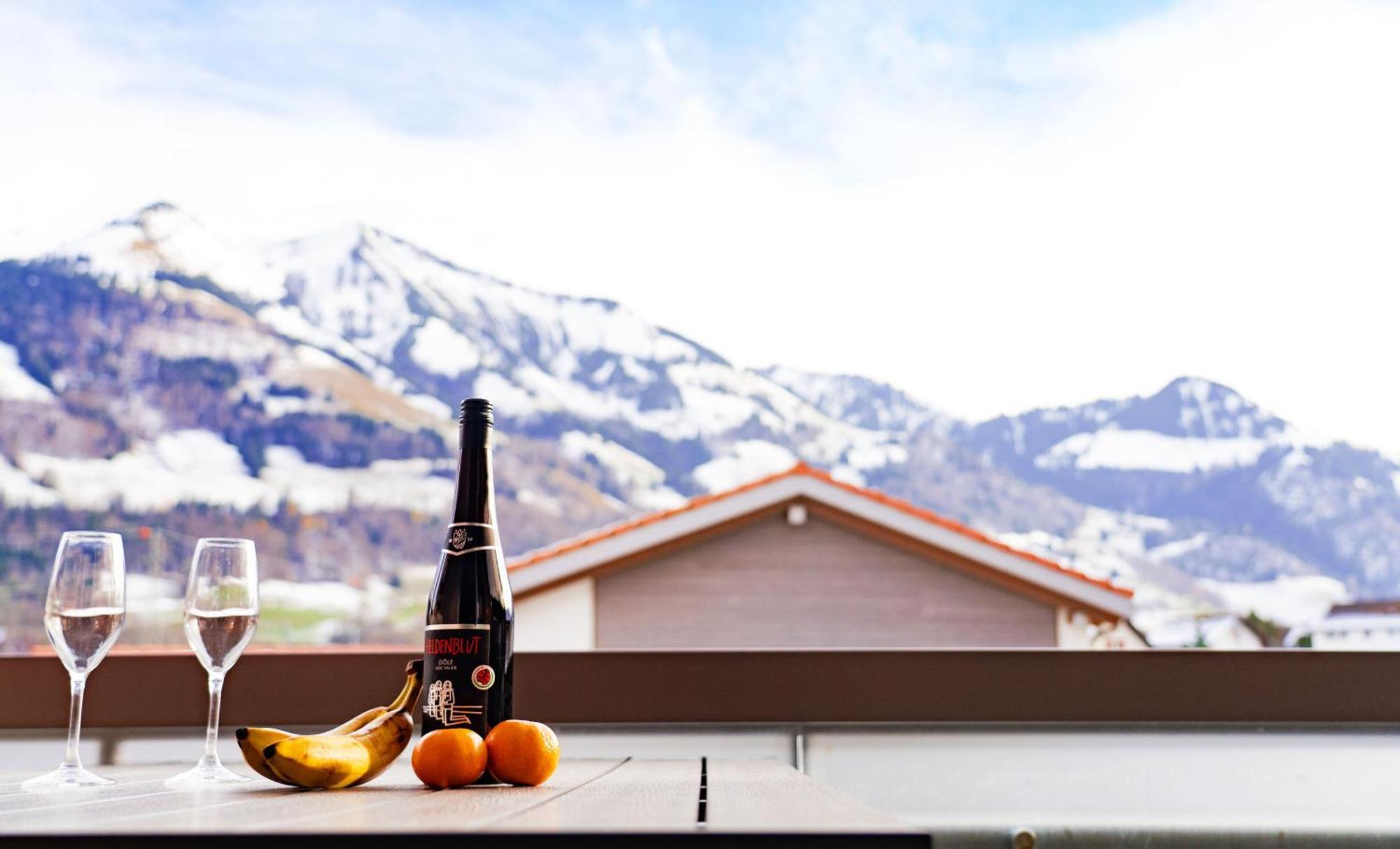Gruyere Alpes Appartement 3 Chambres Bbq Parking Neirivue Eksteriør bilde