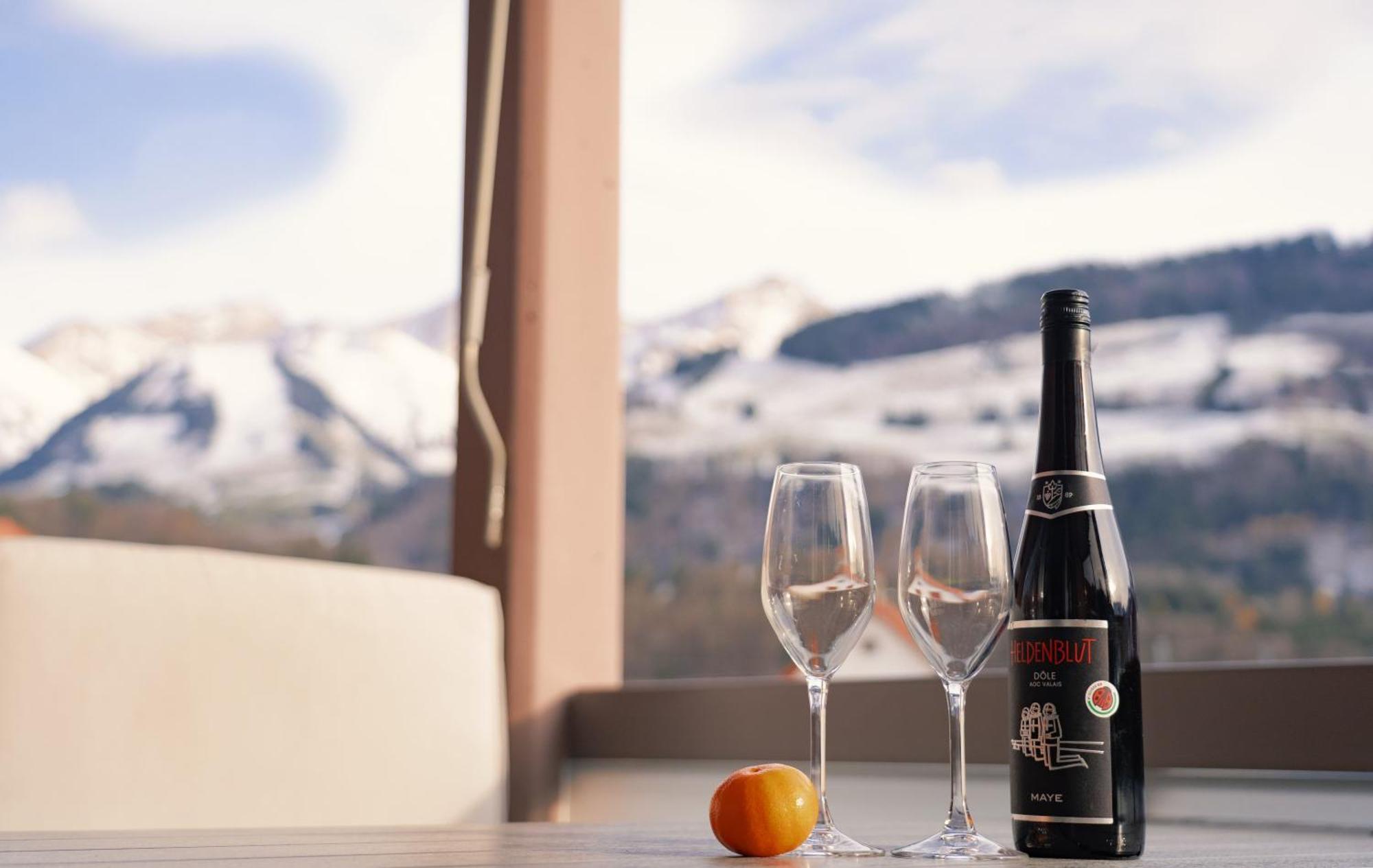 Gruyere Alpes Appartement 3 Chambres Bbq Parking Neirivue Eksteriør bilde